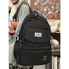 Back To School Backpack, School Backpack Student Teen Girls Solid Ultra-light Nylon Kids School Bag
