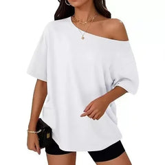 Off-Shoulder Oversized T-Shirt