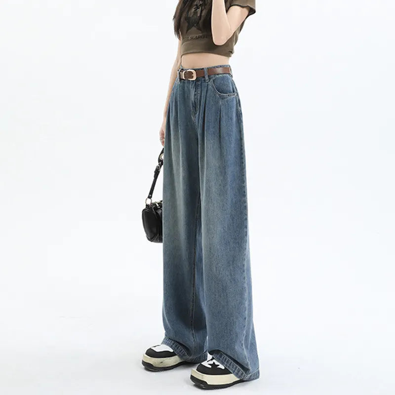High Waist Wide Leg Jeans,