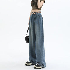 High Waist Wide Leg Jeans,