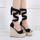 Faux Suede Sophistication Wedge Heels