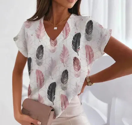 3D Print Casual Short Sleeve T-Shirt