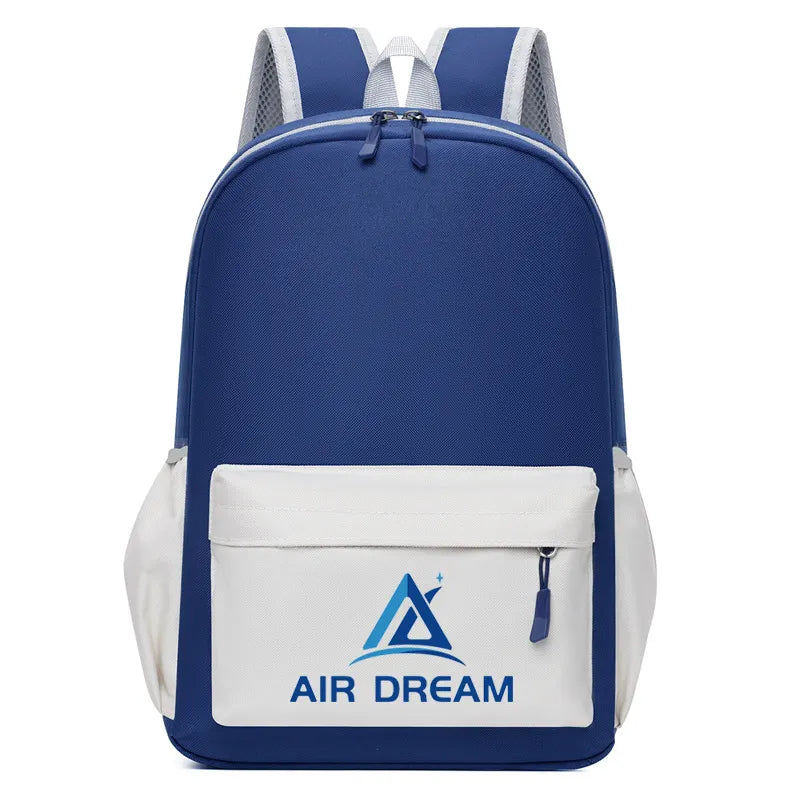 School Backpack Student Teen Kids Color Block Ultra Light Kids School Bag