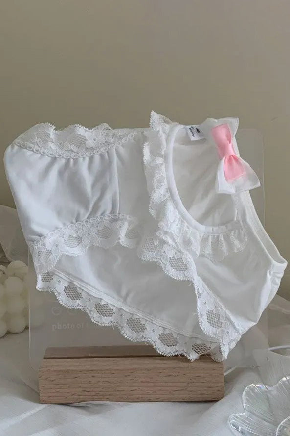 Hollow Bowknot Underpant Brief Panty