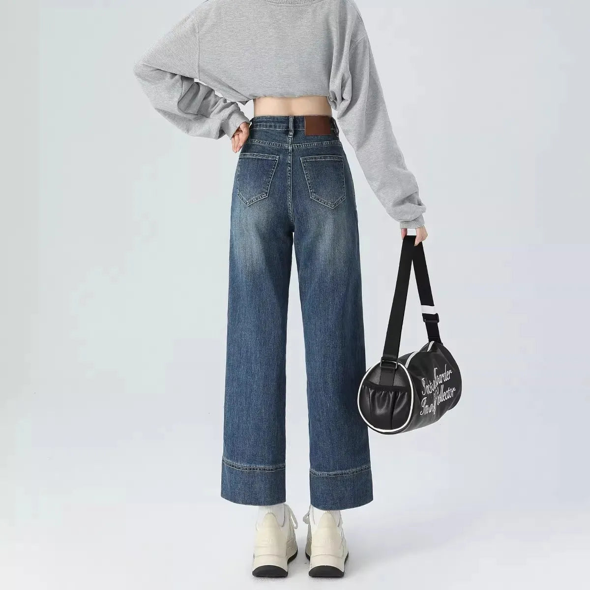 High Waist Vintage CroJeanspped