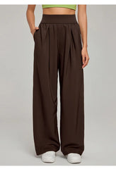 High Waist Breathable Wide Leg Sports Casual Pants