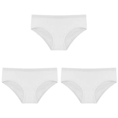 3PCS/Set Panties Underwear Solid Color Briefs Low-Rise Soft Panty Underpants Female Lingerie
