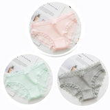 3pcs Lace Panties Underwear Seamless Cute Bow Briefs Soft Comfort Lingerie Female Underpant