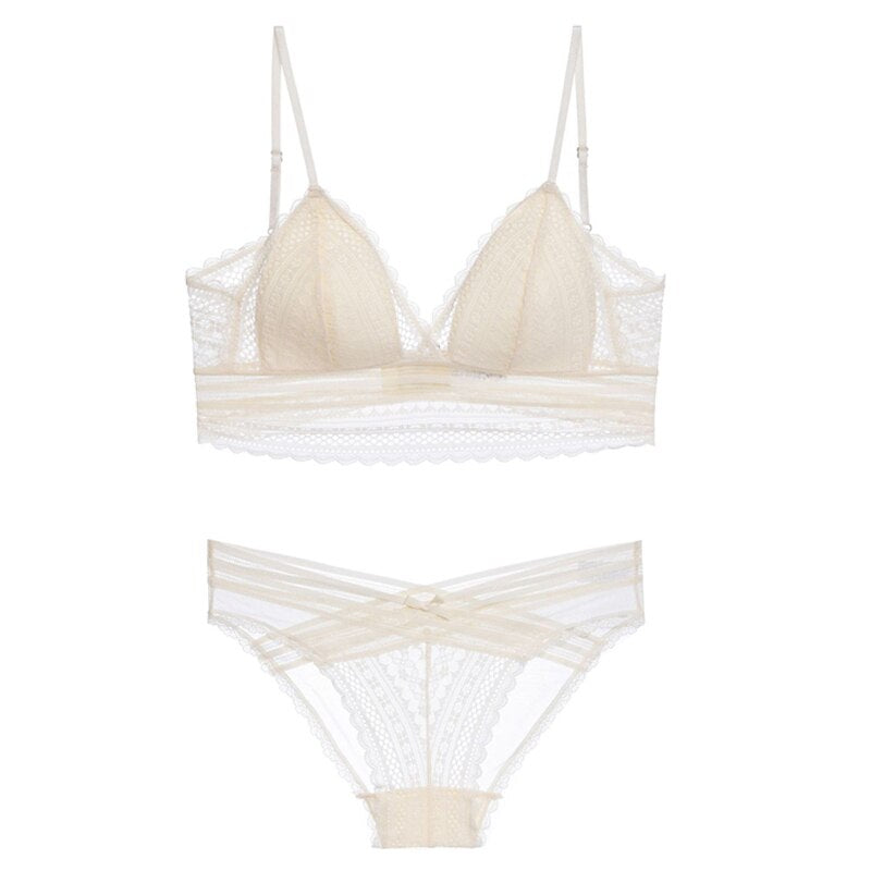 French Lace Underwear Set Bra Set Push Up Brassiere Bra And Panty Sets Lingerie