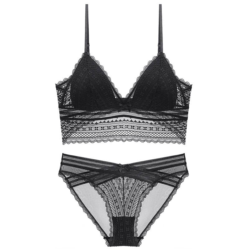 French Lace Underwear Set Bra Set Push Up Brassiere Bra And Panty Sets Lingerie