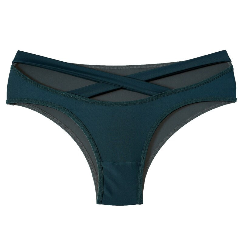 Hollow Out Lingerie Ice Silk Panties Elasticity Underwear