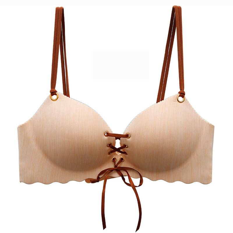 Super Push Up Bras Seamless Underwear Wire Free Female Bralette Beauty Back Lingerie