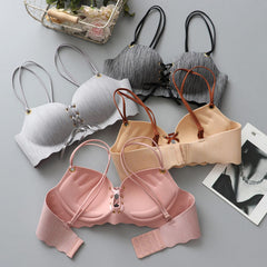 Super Push Up Bras Seamless Underwear Wire Free Female Bralette Beauty Back Lingerie