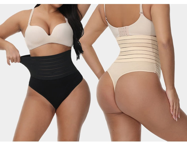 High Waist Shaping Thong Breathable Body Shaper Slimming Tummy Underwear