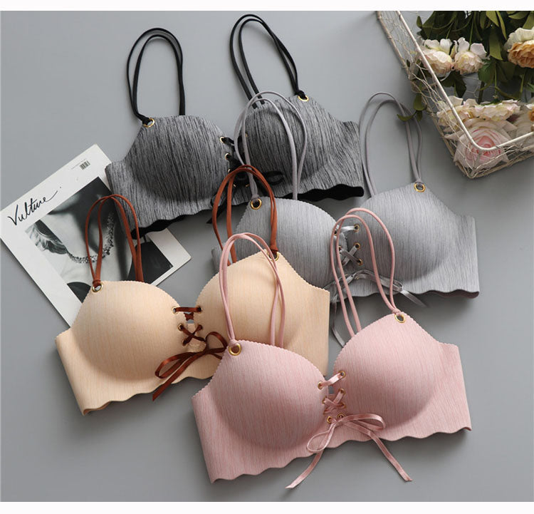 Super Push Up Bras Seamless Underwear Wire Free Female Bralette Beauty Back Lingerie