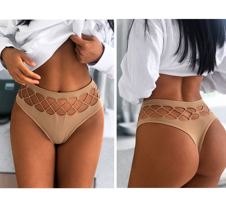 Hollow Out Lingerie Europe Seamless Panties Elasticity Underwear