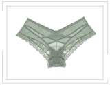 3pcs/Lot Panties Lace Low-Waist Brief Female Underwear Lady Cross Strap Hollow Out Lingerie G String Underpant