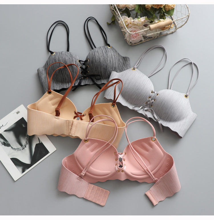 Super Push Up Bras Seamless Underwear Wire Free Female Bralette Beauty Back Lingerie