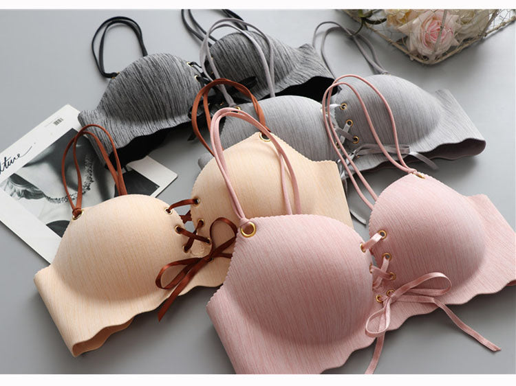 Super Push Up Bras Seamless Underwear Wire Free Female Bralette Beauty Back Lingerie