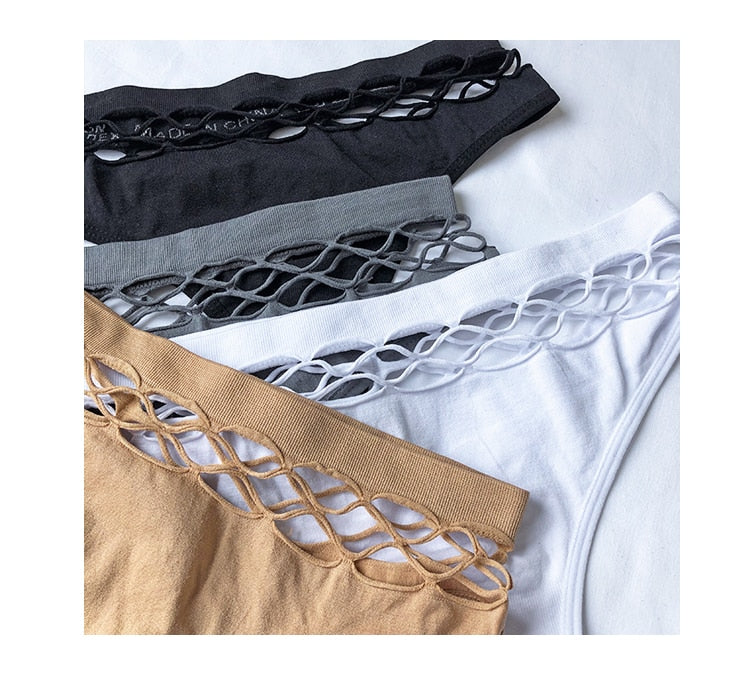 Hollow Out Lingerie Europe Seamless Panties Elasticity Underwear