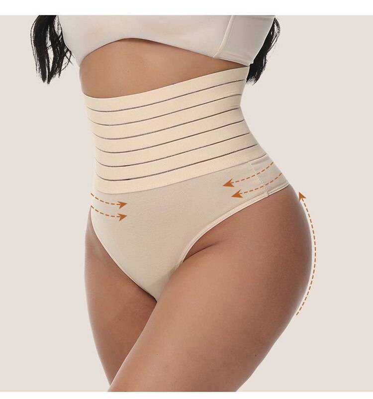 High Waist Shaping Thong Breathable Body Shaper Slimming Tummy Underwear