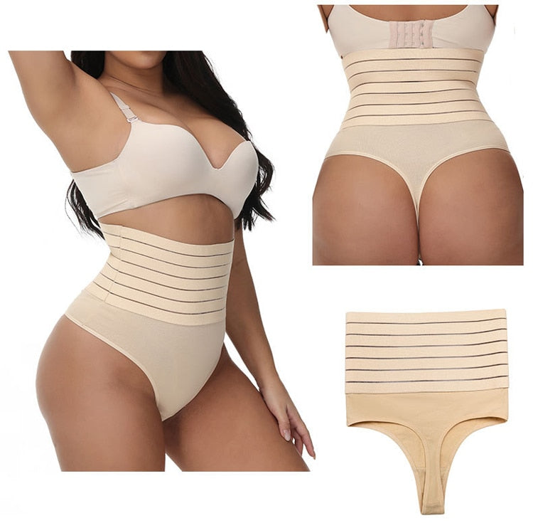 High Waist Shaping Thong Breathable Body Shaper Slimming Tummy Underwear
