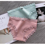 3pcs Lace Panties Underwear Seamless Cute Bow Briefs Soft Comfort Lingerie Female Underpant