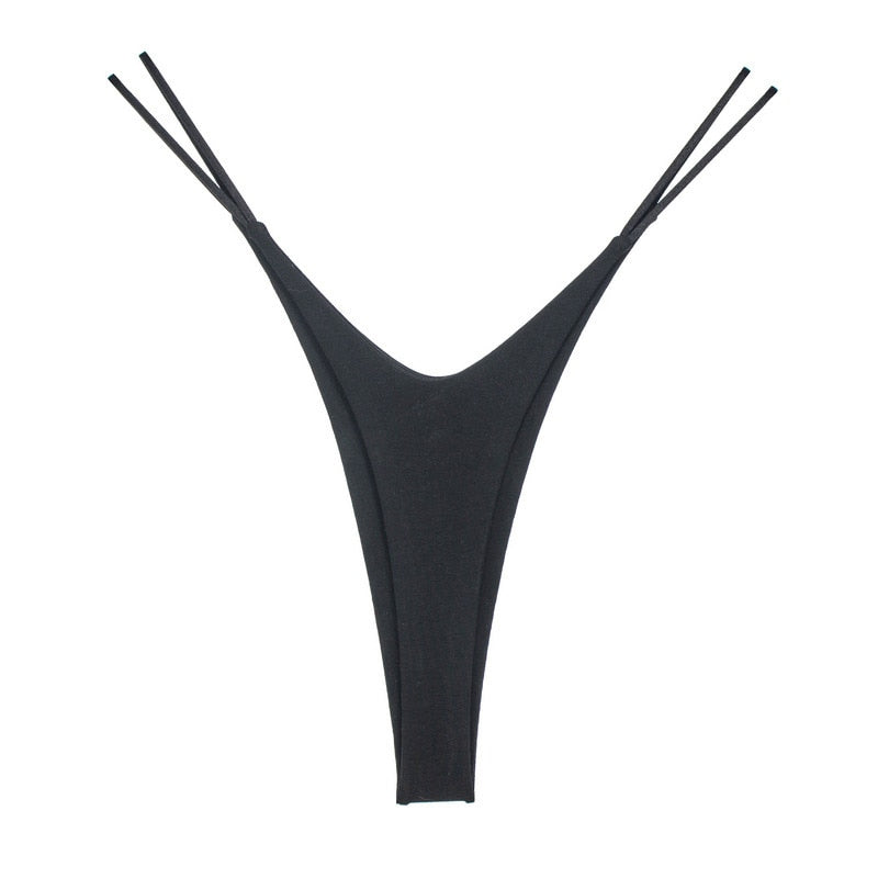 3PCS/Set Low Waist Thong Pantie Seamless Thin Rope Underwear Female G String Lingerie Temptation