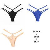 3Pcs/Lot Cotton Panties G-String Thong Hollow Out Underwear Bandage Seamless Soft Knickers Lingerie Intimates