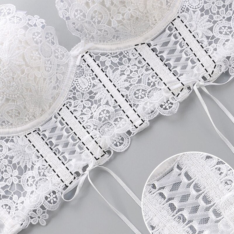 French Classic Bra Embroidered Lace Underwear