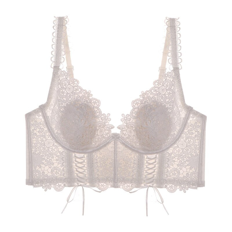 French Classic Bra Embroidered Lace Underwear