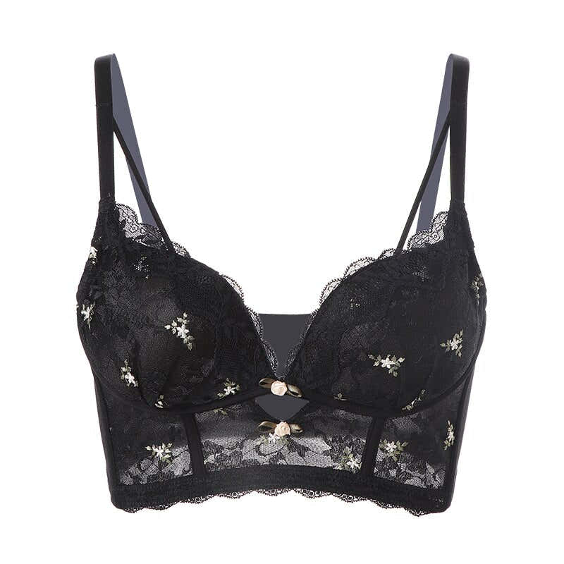 French Wedding Bra Embroidered Lace Underwear