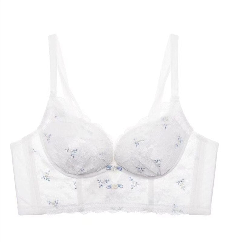 French Wedding Bra Embroidered Lace Underwear