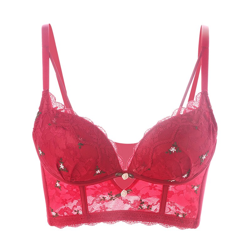 French Wedding Bra Embroidered Lace Underwear