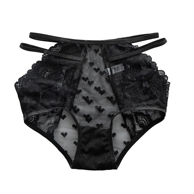 Hollow Out Lace Lingerie Seamless Panties Transparent Underwear