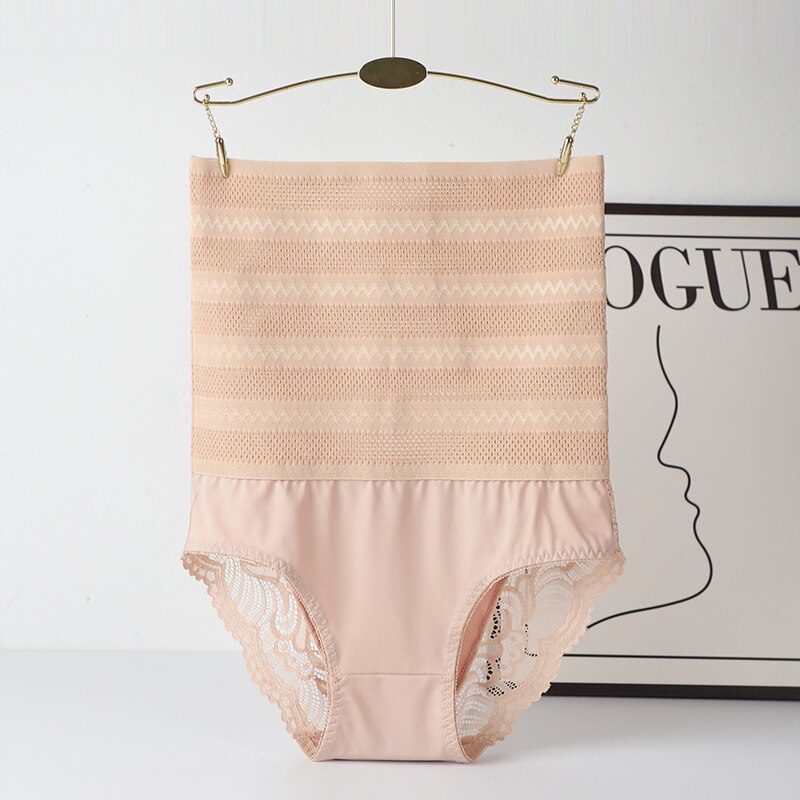 High Waist Shaping Panties Lace Breathable Body Shaper Slimming Tummy Underwear