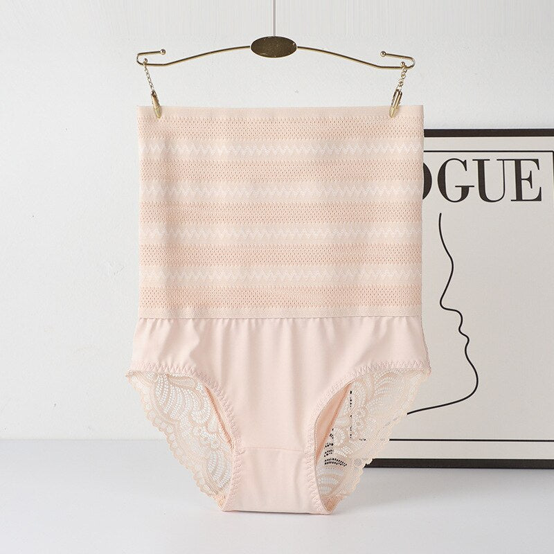 High Waist Shaping Panties Lace Breathable Body Shaper Slimming Tummy Underwear