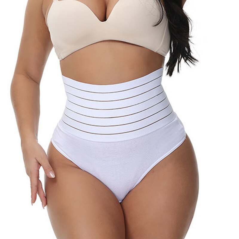 High Waist Shaping Thong Breathable Body Shaper Panties Slimming Tummy Underwear