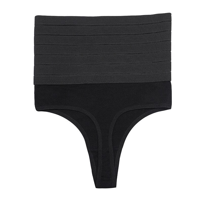 High Waist Shaping Thong Breathable Body Shaper Panties Slimming Tummy Underwear