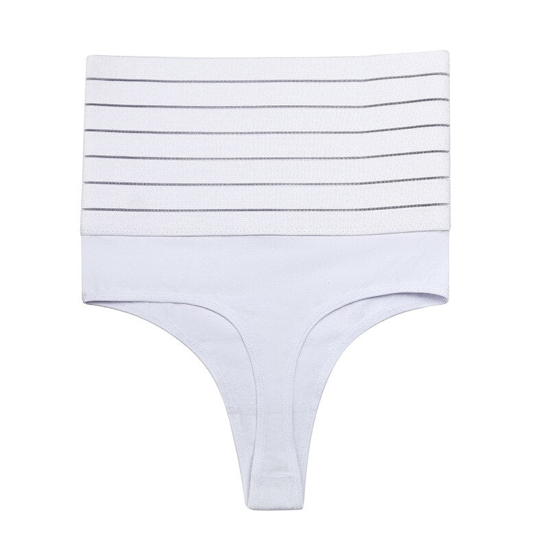 High Waist Shaping Thong Breathable Body Shaper Panties Slimming Tummy Underwear