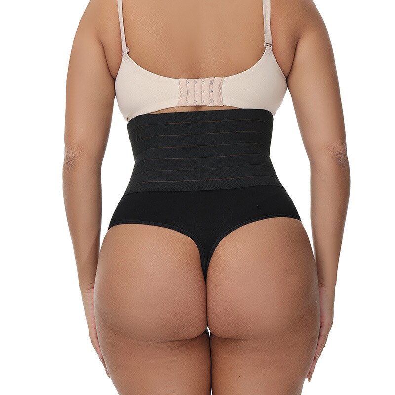 High Waist Shaping Thong Breathable Body Shaper Panties Slimming Tummy Underwear