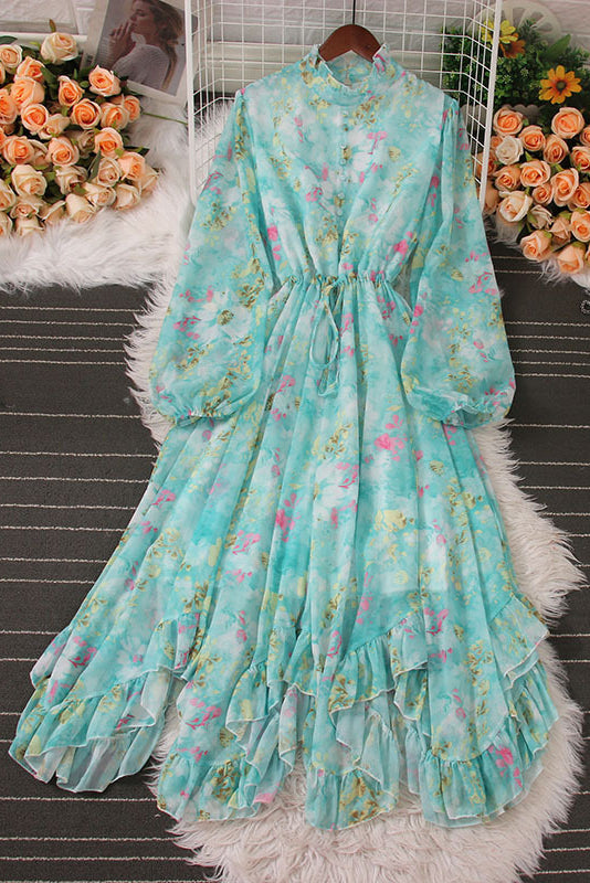 Floral Long Sleeve Maxi Dress
