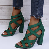 Tacones de bloque Cross My Heart