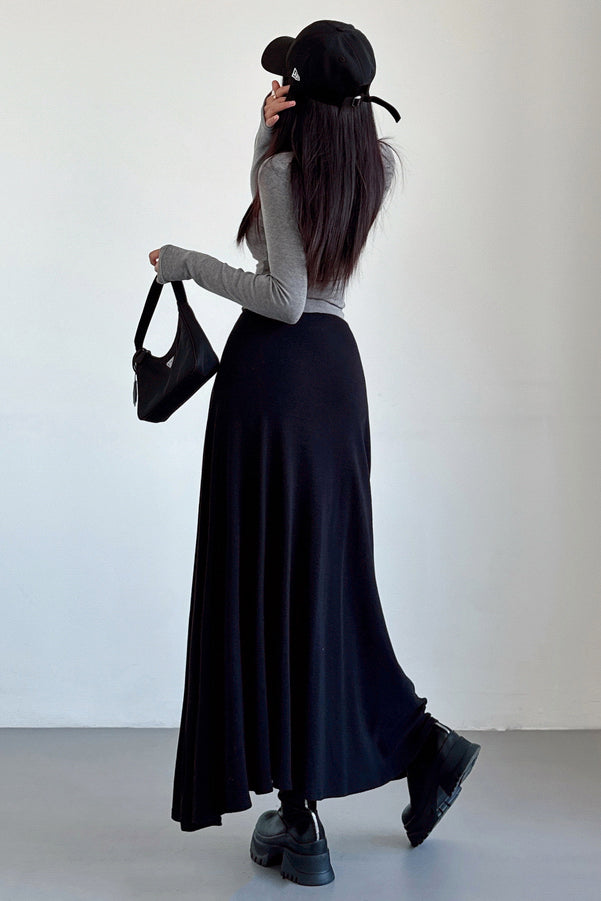Retro Wool A-Line Skirt