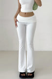 Casual Knit Bodycon Low Waist Pants Trousers