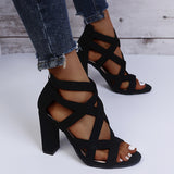 Tacones de bloque Cross My Heart