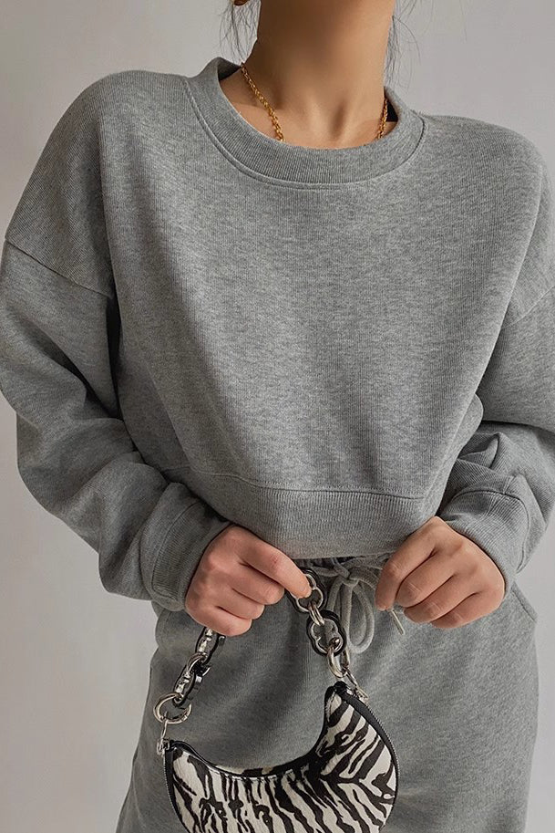 Solid Cut Out Sweater Knit Workout Outwear