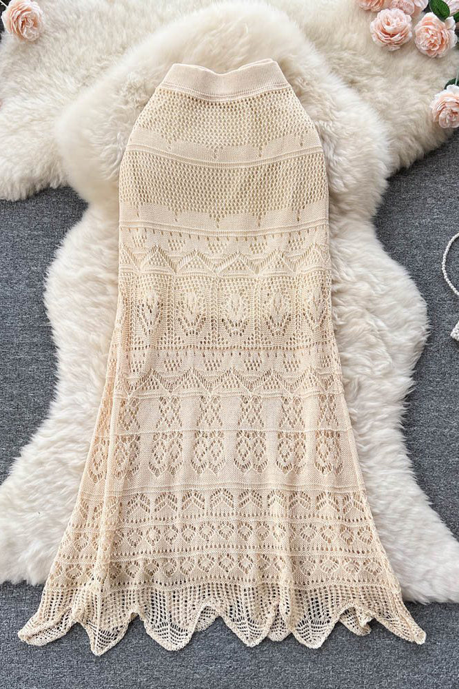 Irregular Hollow Beach Skirt