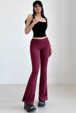 Casual Knit Bodycon Low Waist Pants Trousers