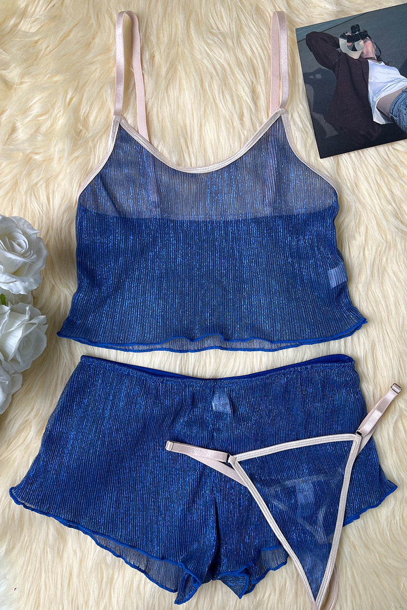 Gauze Strap Underwear Lingerie Set